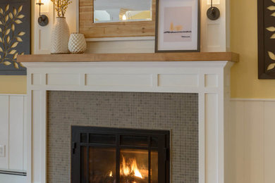 Family room - transitional family room idea in Burlington