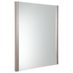 Fresca - Torino Mirror, Gray Oak, 26" - Sleek and modern, the Fresca Torino Mirror breathes new life into bathroom decor. The moment you hang this gorgeous rectangular mirror in your home, everyone will want to know where you got it. This stunning mirror has a contemporary design and a beautiful Gray Oak finish that will complement any bathroom. The glass is recessed into a unique frame that hugs the mirror along the sides. Both the top and bottom are frameless, causing the mirror to reflect additional light, while creating the illusion of a brighter, more spacious environment. It measures 26" in width.