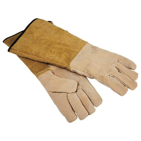 Simple Spaces CPA03110MM3L Pigskin Fireplace Gloves, 16"