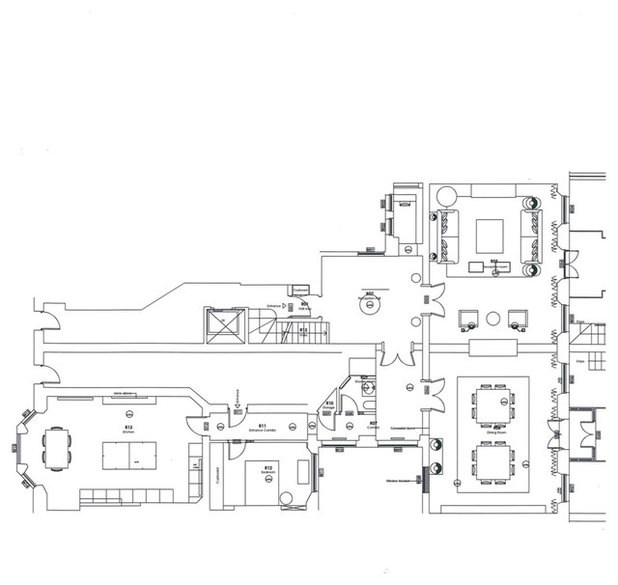 План этажа by Paolo Moschino for Nicholas Haslam Ltd