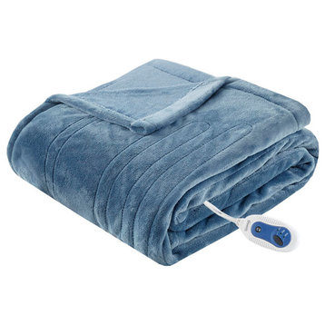 Beautyrest Throw With Sapphire Blue Finish BR54-0664
