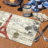 CounterArt Vintage Paris Hardboard Placemat, Set of 2