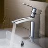 Fresca Fiora Single Hole Mount Bathroom Vanity Faucet, Chrome
