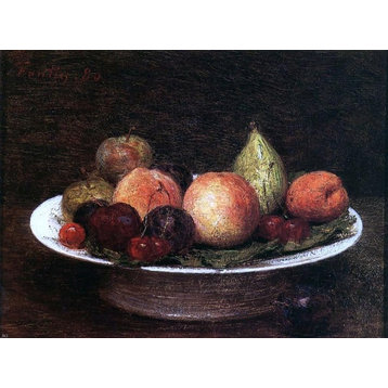 Henri Fantin-Latour Plate of Fruit, 21"x28" Wall Decal