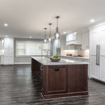 Family Enjoys of a New Powder Room, Kitchen, and Garage in a Vienna VA Addition
