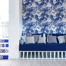blue + white