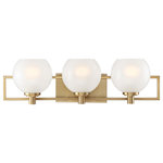 Designers Fountain - Cowen 3 Light Bath, Brushed Gold - Sassy yet refined. Lively yet sophisticated. The Cowen collection is luxuriously modern in taste and style.