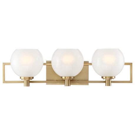 Cowen 3 Light Bath, Brushed Gold