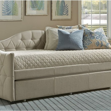 Hillsdale Furniture Jamie Daybed in Beige with Trundle