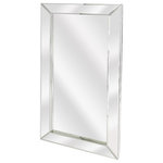 Butler Specialty - Butler Emerson Mirrored Wall Mirror - Large rectangular mirrors have always allured womenfolk as traditional vanity mirrors. This simple style mirror will add character and life to the otherwise simple room with the dramatic frame and perfect shape of this mirror. This mirror is sleek, trendy and at the same time stylish to look at. It will surely the attention of your friends and loved ones. This stylish mirror is simple in its appearance, but the glossy textures and finish give it an elegant look and feel. Being beautiful and elegant, it will lend class and prestige to any interior. This mirror can be mounted horizontally or vertically depending on your preference.  Additional Product Information: Collection: Emerson Style: Modern Product Dimensions:  31-1/2"w, 2"d, 59"h Material:  Mirrored Glass, Mdf Finish: Mirror Color:  Clear Shape : Rectangular Clock/Mirror Detail (WxD): Frame thickness 4.325; Mirror Dims 59" x 31.5" Country:  India