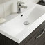 Athena Bathroom Vanity Unit With Drawers, Driftwood, Narrow Rim Basin, 60 cm