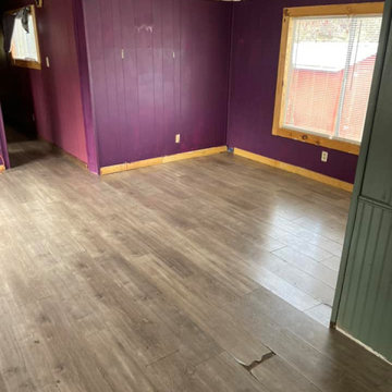 Full Trailer Remodel – Flooring, Paint, and Trim Installation