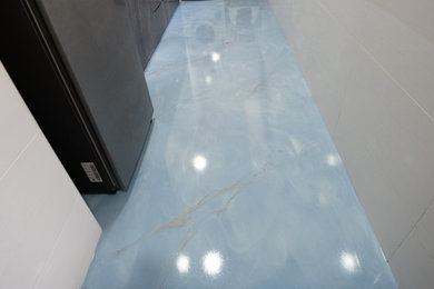 Elsa Blue-Themed Kitchen Floor