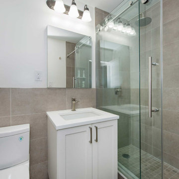 Classic Kitchen and Bath in Warm Taupe and Mocha