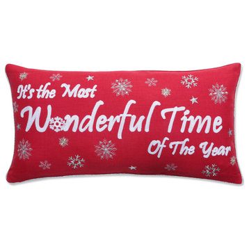 Most Wonderful Time Of The Year Rectangular Throw Pillow Cover