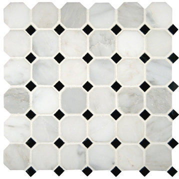 MSI THDW1-SH-O Greecian White - 2" x 2" Dot-Mounted Mosaic Tile - - White