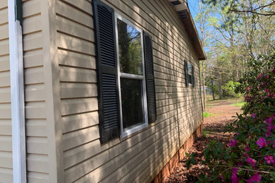 Traditional exterior home idea in Charlotte