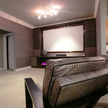 Grasscloth Media Room