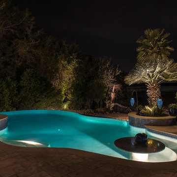 Low voltage LED lighting - waterfront home