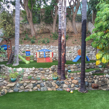 Artificial Grass Back Yard Play Area