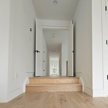 Project #108 | Red Oak Staircase in Light-Filled Space