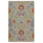 Momeni - Momeni Newport Hand Tufted Casual Area Rug Multi 2'3" X 8' Runner - Inspired by the iconic textiles of William Morris, the updated patterns of this decorative area rug offer both classic and contemporary accent pieces with unlimited design potential. From lush botanical designs to Alhambra arabesques, each rug conveys an ageless beauty in shades of yellow, blue, grey and gold. 100% natural wool fibers and hand-tufted construction give each dynamic floorcovering structure and support that holds up beautifully in high-traffic areas of the home.
