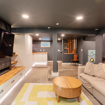 Sunnyside Eclectic Basement Remodel