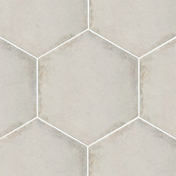 Vietri Hexagon Bianco Gloss GL-Porc 345x400 - Wall & Floor Tiles