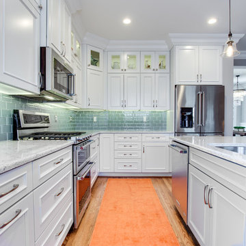 Transitional Two-Finish Kitchen Remodel Frederick, MD