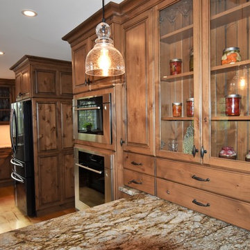 Rustic Knotty Alder Kitchen