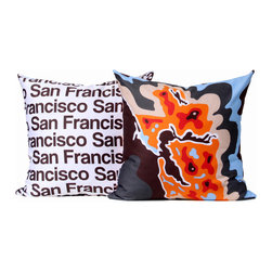 San Francisco map pillow - Decorative Pillows