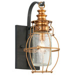 Troy Lighting - Little Harbor, Outdoor Wall Lantern, 6" - 7.5" Lamping Info: 1 x 100W Medium Base Incandescent (Not Included)
