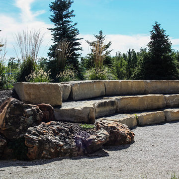 Limestone Seats for Outdoor Classroom