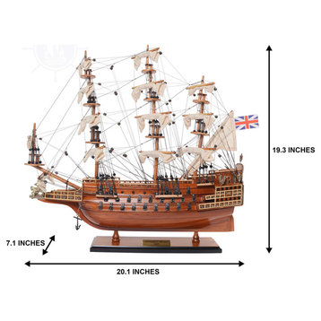 HMS Sovereign of the Seas Small Museum-quality Fully Assembled Wooden Model Ship