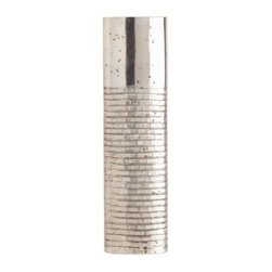 Arteriors Walsh Tall Brick Etched Oval Glass Vase - Vases