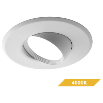 NICOR LED Eyeball Downlight Kit for 5 and 6 inch housings, Dimmable, 4000k