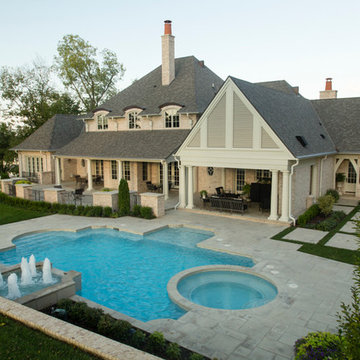 Free Form Gunite with Spa