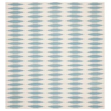 Safavieh Southwestern Kilim Rug, Ivory/Blue, 7'x7' Square
