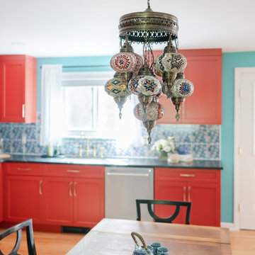 Turkish Tea Room Inspired Colorful Kitchen