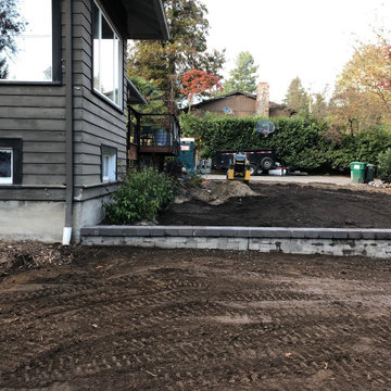 Bocce Ball Court, Pond, Granite Rocks and Dimensonal Flagstone