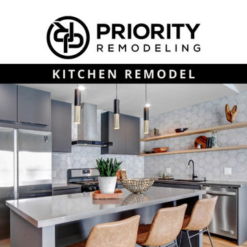 Modern Kitchen remodel by Priority Remodeling general contractors in Los Angeles