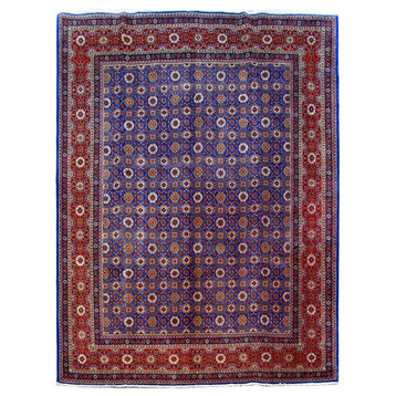 Consigned, Persian Rug, 10'x13', Handmade Wool Kashmar