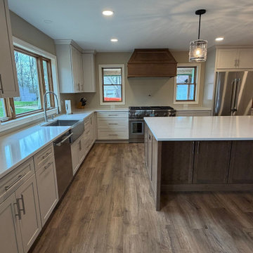 Open Concept Kitchen Remodel with Oversized Island