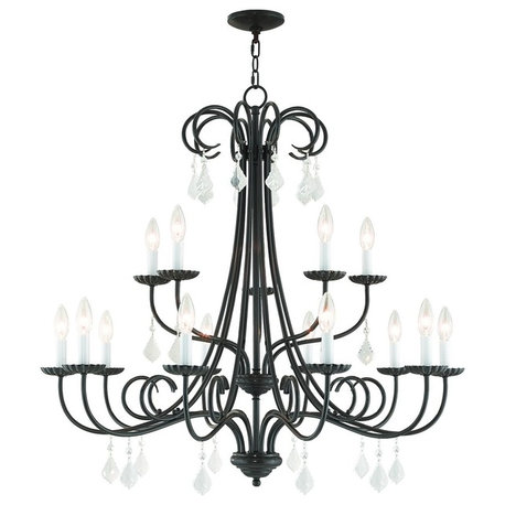 Livex Lighting Daphne Light Foyer Chandelier, English Bronze