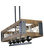 5-Light Farmhouse Chandelier Wood Chandelier