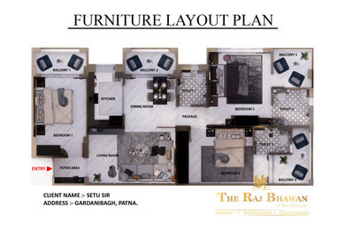 3BHK Interior Design in Patna