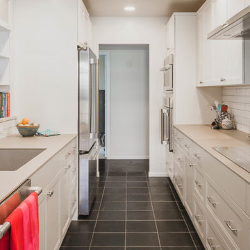 Reconfigured Galley Kitchen with Improved Workflow