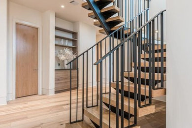 Inspiration for a staircase remodel in Austin