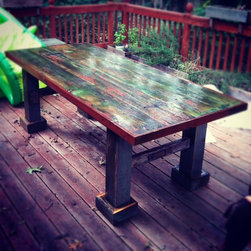 Barn Door Table - Outdoor Dining Tables