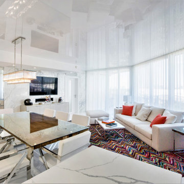 Modern Living Room / Dinning In South Beach Miami